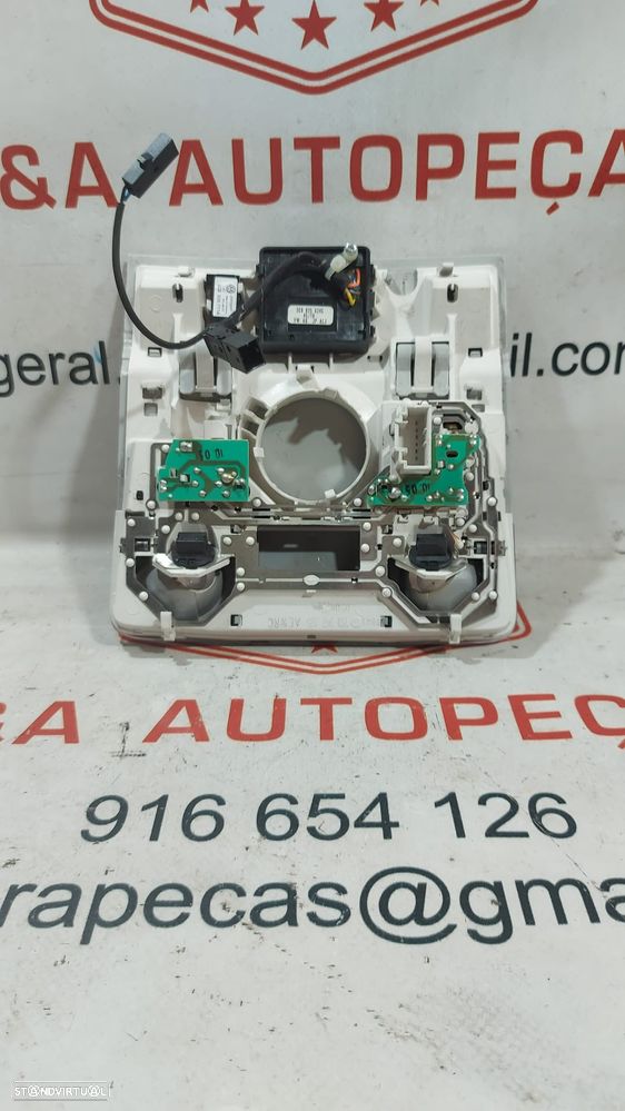 Plafonier Luz Luzes Interior Teto Tejadilho Frente Frontal Central VW Golf 6 VI Original - 2