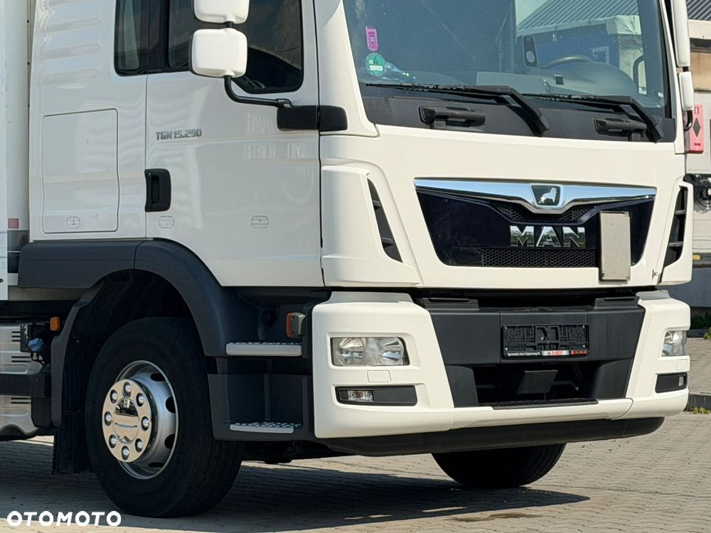 MAN TGM 15.290 / BURTO - FIRANKA / WINDA / 370 TYŚ KM / ŁADOWNOŚĆ 8 120 KG / 1 REJ. 2019 ROK / 18 EUROPALET / ZSUWANY DACH / SPROWADZONY / SYPIALKA / EURO 6 - 14