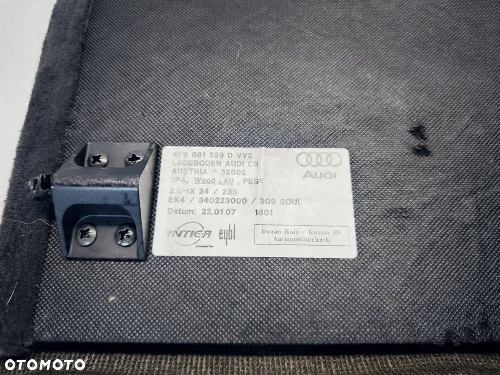 PODŁOGA BAGAŻNIKA AUDI A6 C6 AVANT KOMBI 4F9861529D VV2 - 8
