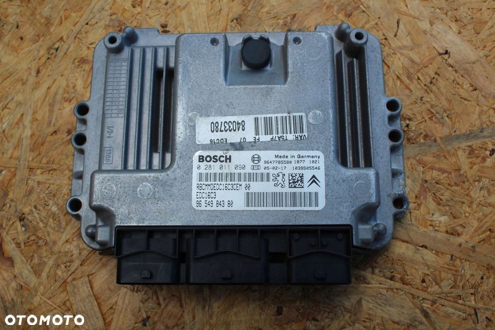 Sterownik Komputer silnika PEUGEOT CITROEN 1.4 HDI diesel 0281011090 - 1