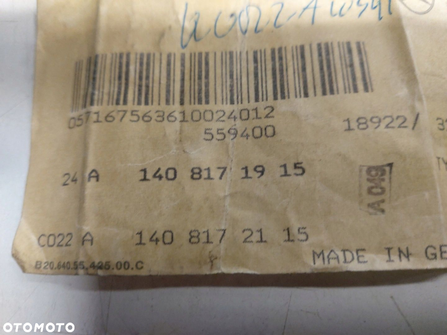 MERCEDES W140 600 SEL ZNACZEK DESKI ROZDZIELCZEJ 1408171915 - 3