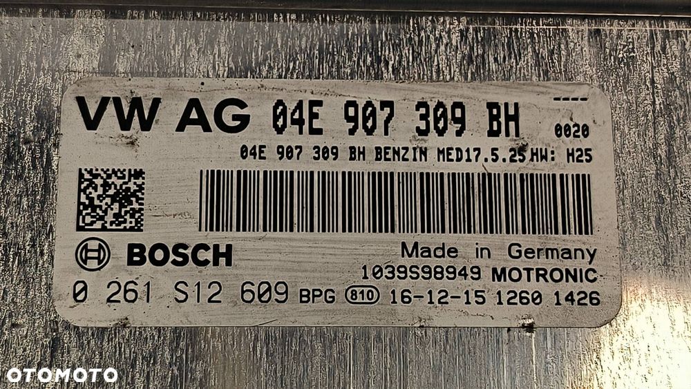 KOMPUTER SILNIKA ECU SKODA OCTAVIA III 04E907309BH - 3