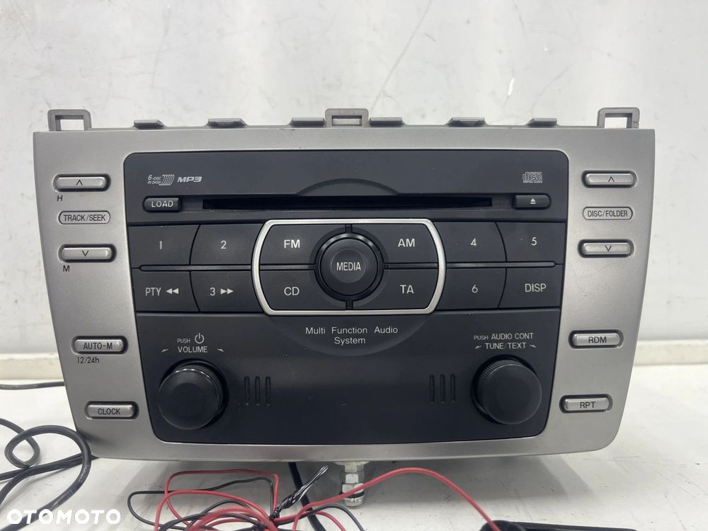 Radio Mazda 6 II GH 07-12r. tuner fabryczny czytnik płyt panel zestaw głośnomówiący Parrot gs1e669rx - 1