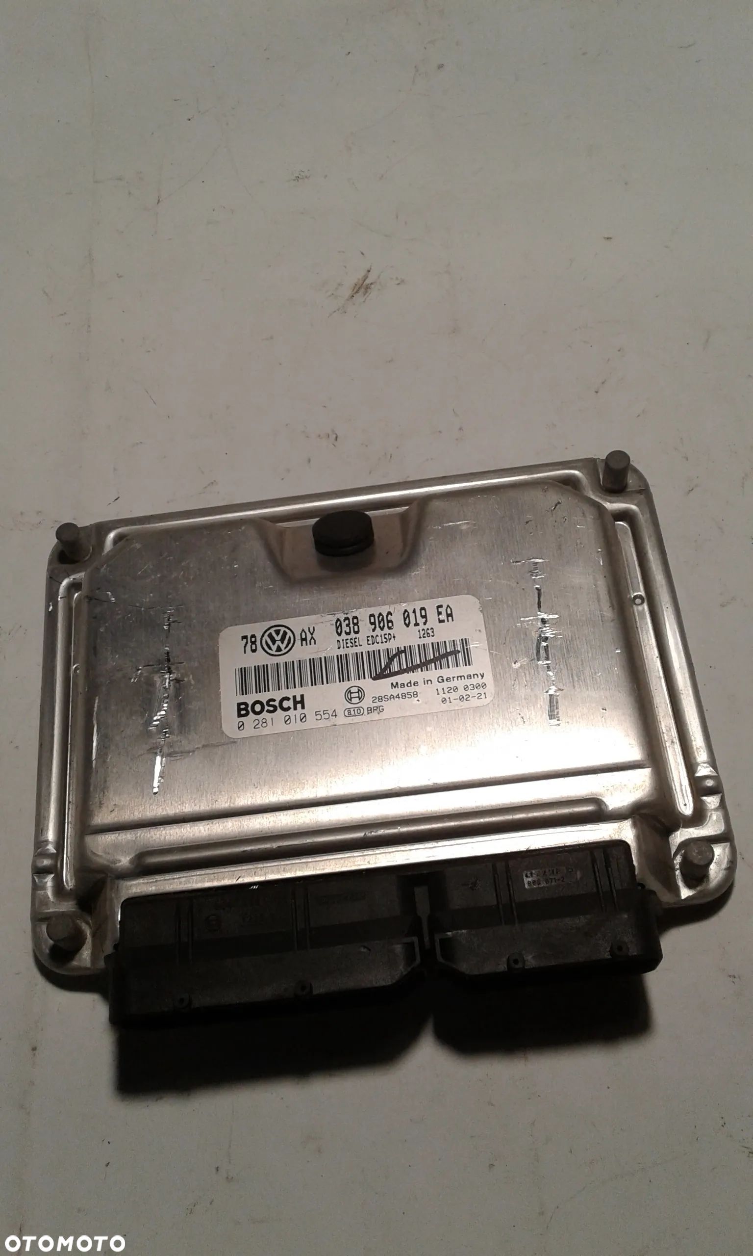 KOMPUTER SILNIKA STEROWNIK VW PASSAT B5 1.9 TDI 038906019EA 0281010554 - 1
