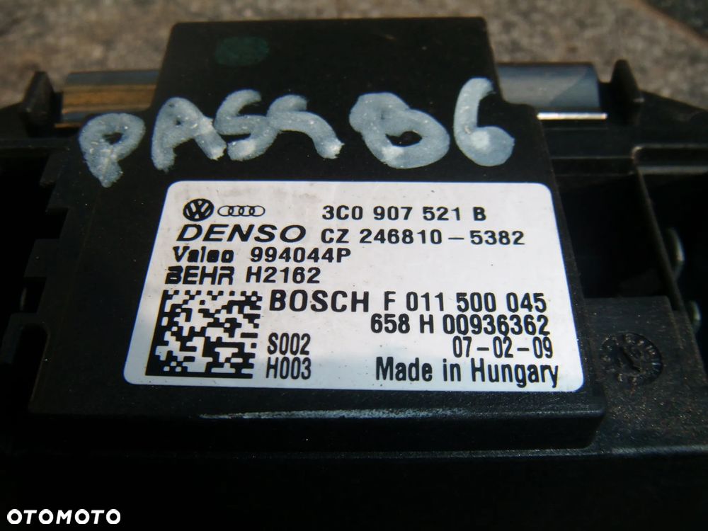 vw  passat b6  rezystor ogrzewania 3c0907521b - 2