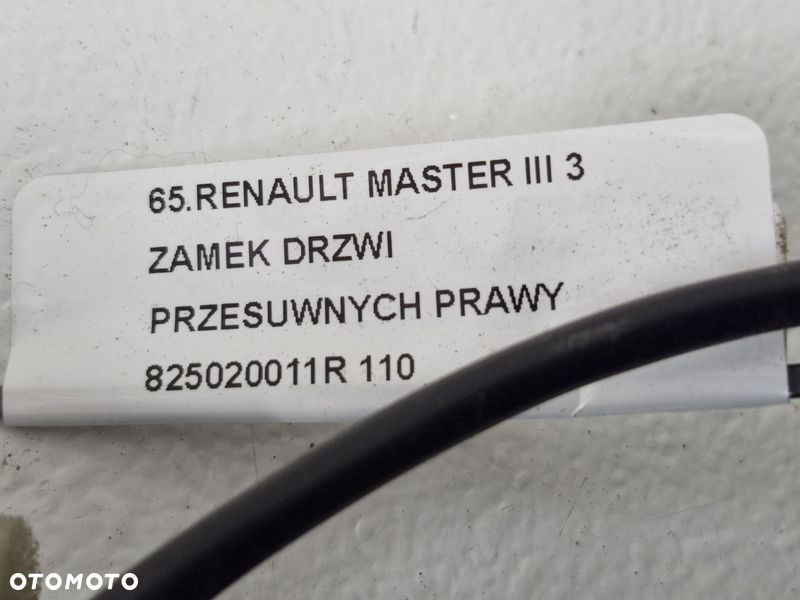 RENAULT MASTER III 3 ZAMEK DRZWI PRZESUWNCYH PRAWY 825020011R - 7