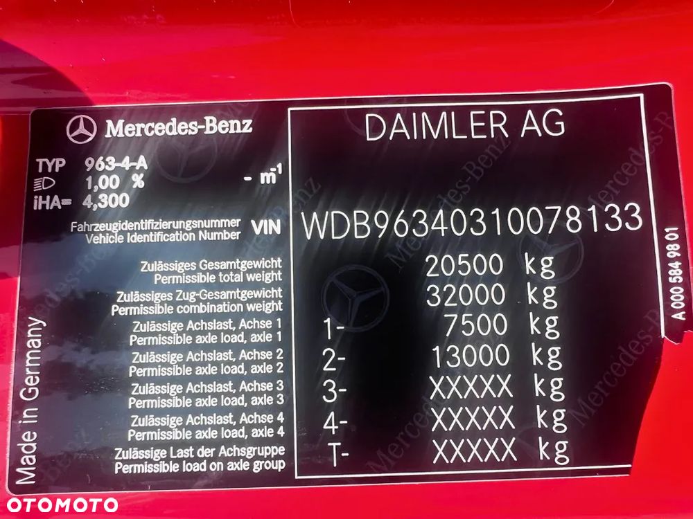 Mercedes-Benz ANTOS sprzedaż wynajem serwis produkcja gwarancja - 15