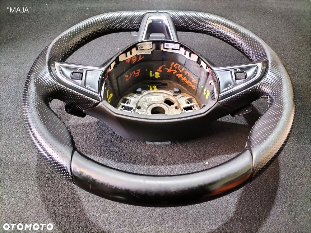 SKODA OCTAVIA III LIFT 565419091E 5E0419685A SKÓRZANA MULTIFUNKCYJNA KIEROWNICA DSG ŁOPATKI MULTIFUNKCJA SKÓRA ORYGINAŁ - 8