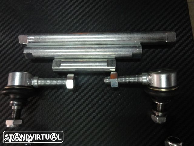 Tirantes / pendurais com regulaçao para BMW E46, E46 Compact, E90, E91, E87, E88, E82, Skoda Fabia, Skoda Octavia 1Z, VW Eos, Golf 5, Golf 6, Jetta 5, Passat 3C, POLO 6R, POLO 9N, Seat Ibiza 6J, Ibiza 6L, Altea, Leon 1P, Toledo 5P, Altea, Audi A1, A3 8P, Opel Astra G, Zafira A, Mini One, Cooper S - 6