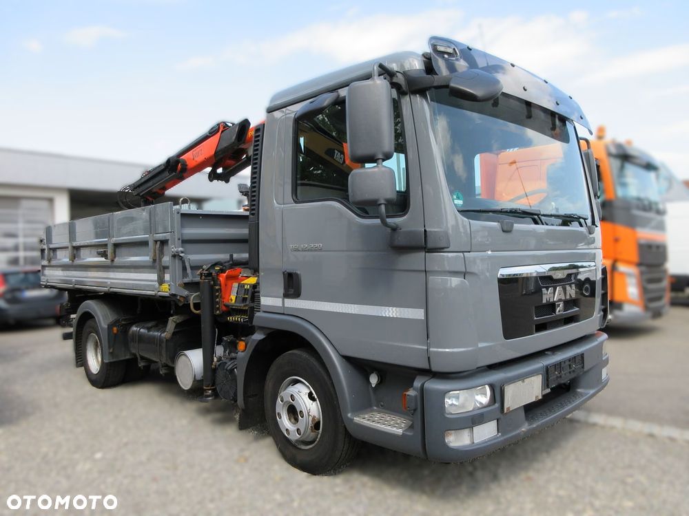MAN TGL 12.220 4x2 + Palfinger PK 8501 | Wywrotka Meiller | Meiller | Euro 5 | 220 KM | 230 966 km - 2