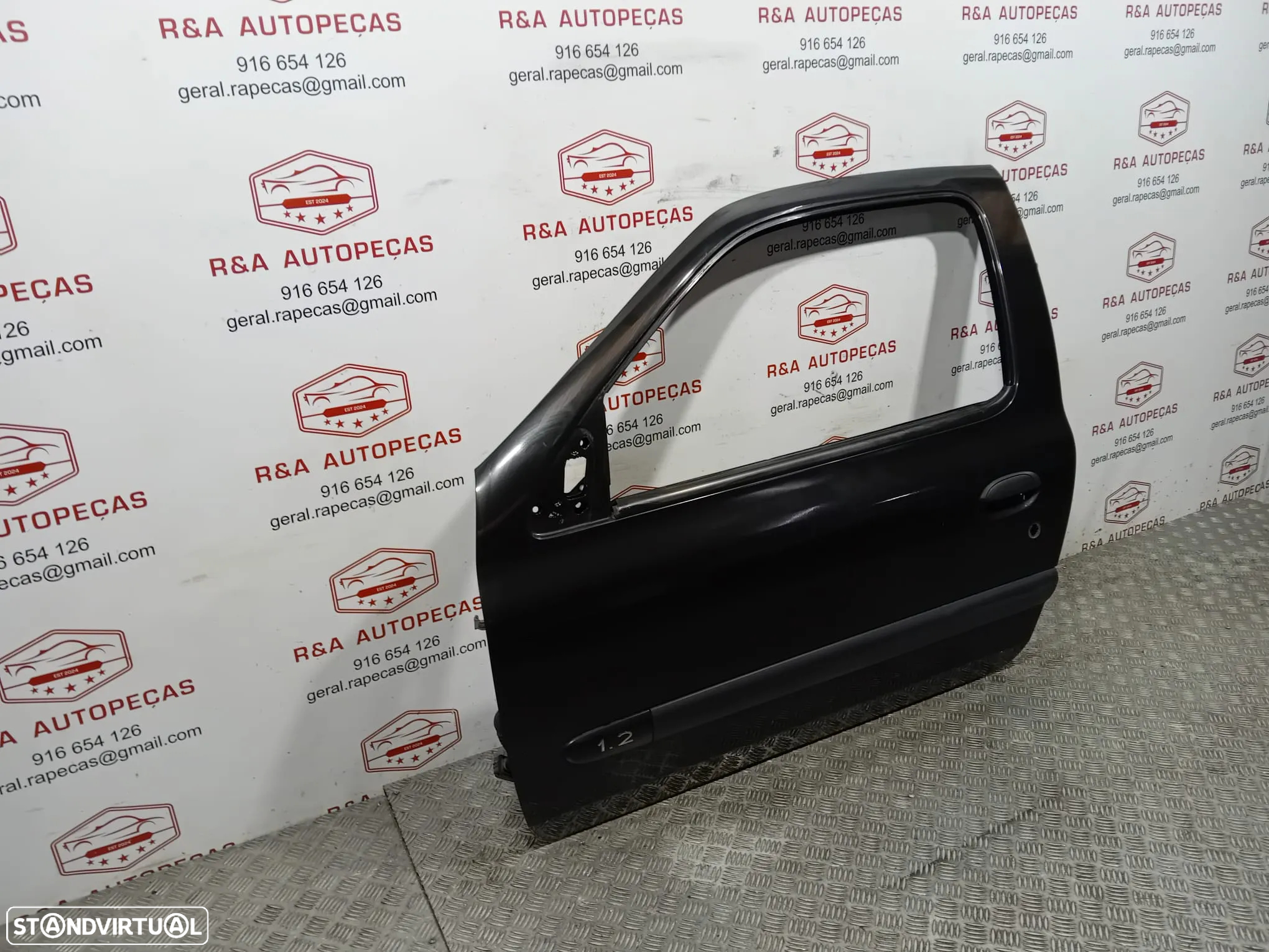 Porta Esquerda Renault Clio 2 II Preto Original - 3