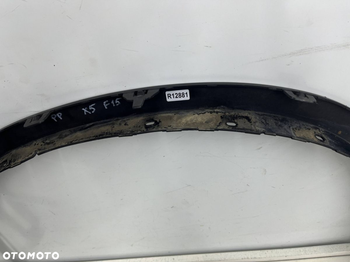 Listwa BMW X5 F15 13-18r. prawy przedni rant nadkola błotnika zderzaka nakładka 7294374 - 10