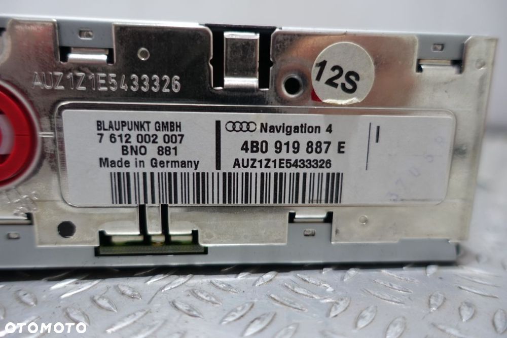 CZYTNIK NAWIGACJI AUDI A3 8P A4 B6 B7 4B0919887E RADOM - 2