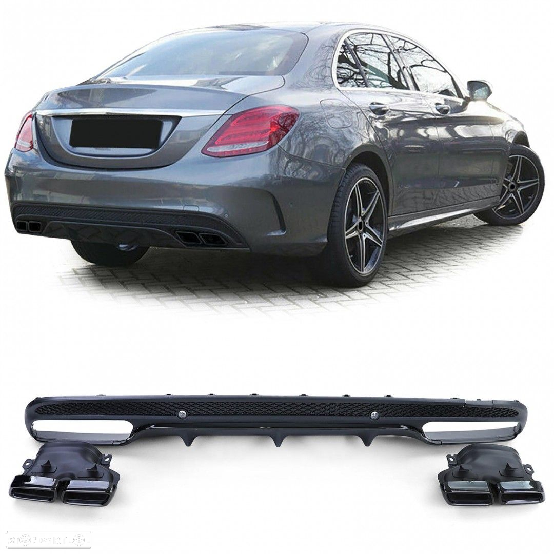 Difusor e ponteiras AMG Novo AMG AMG/MERCEDES-BENZ C-CLASS (W205)/MERCEDES-BENZ... - 2