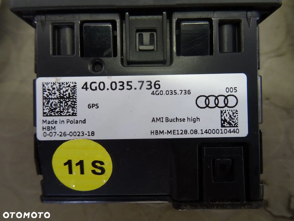 4G0035736 PORT USB AUX wiazka Audi A6 C7 A7 LIFT czesci - 3