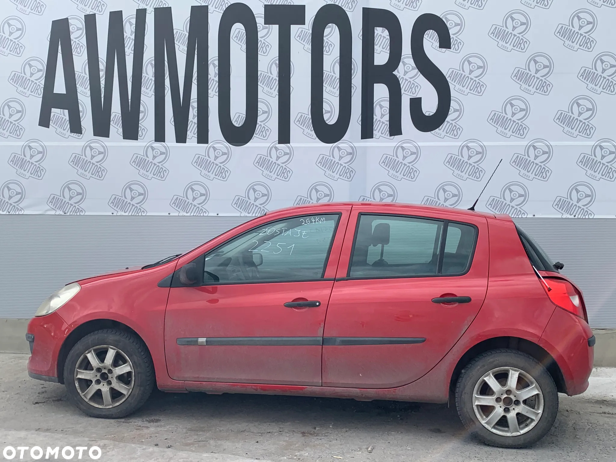 RENAULT CLIO 2006 *SAMOCHÓD NA CZĘŚCI* 2251 MASKA LAMPA DRZWI LUSTERKO ZDERZAK GRILL BŁOTNIK KLAPA BELKA PRAWE LEWE PRZÓD TYŁ - 3
