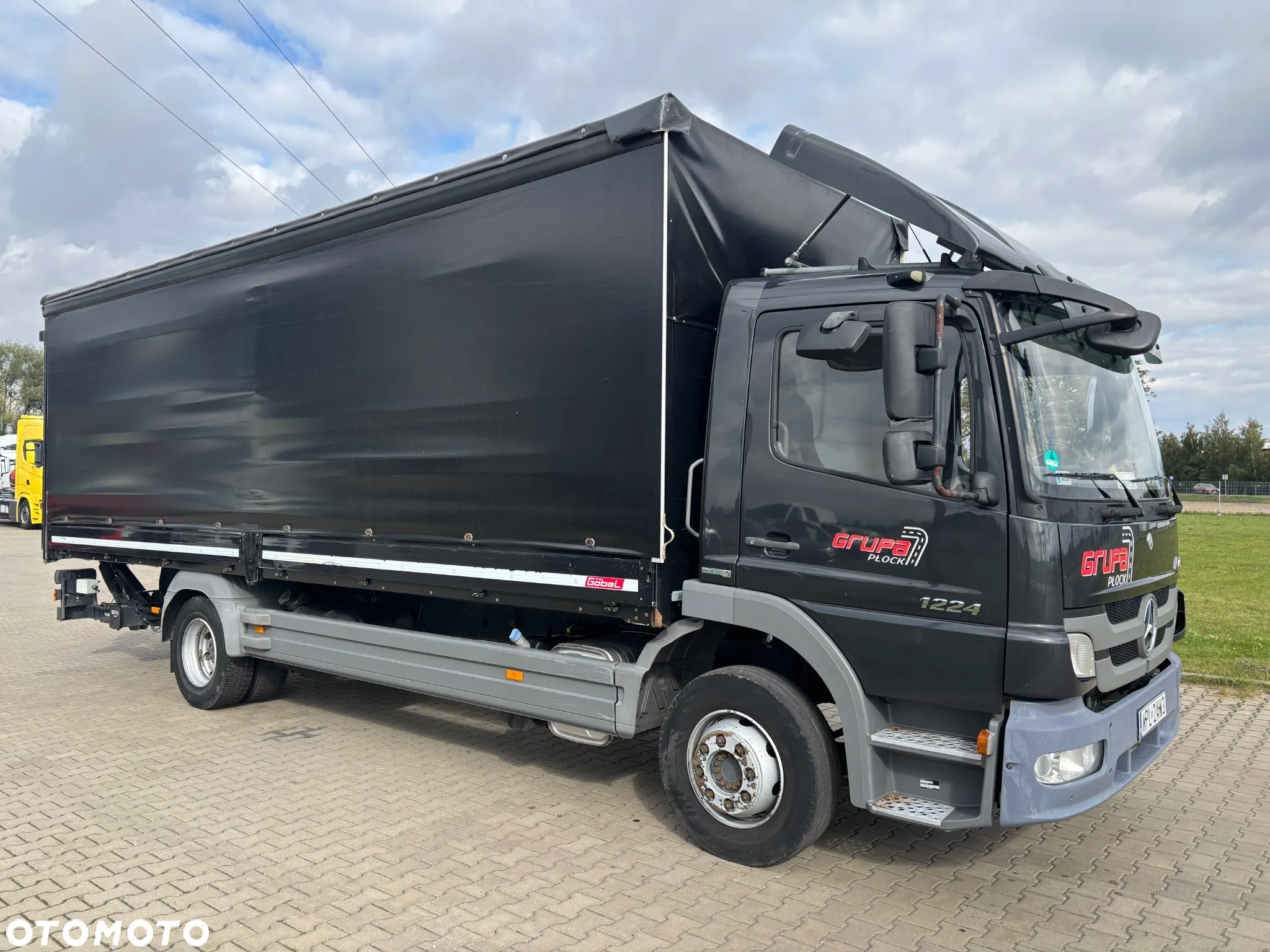 Mercedes-Benz ATEGO 1224 firanka, plandeka, burty aluminiowe, winda, do zabudowy (laweta, kontener, izoterma, wywrotka) - 5
