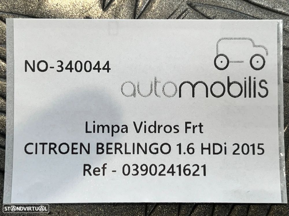 Limpa Vidros CITROËN BERLINGO Van 1.6 HDi Ref. 0390241621 - NO. 340044 - 3