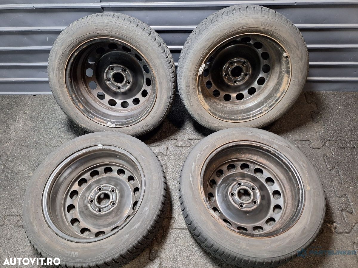 Jante tabla cu cauciucuri iarna Nokian R16 5x112 SKODA OCTAVIA3 2012 - 2020 r16  ET46 5Q0601027AK/AL - 5