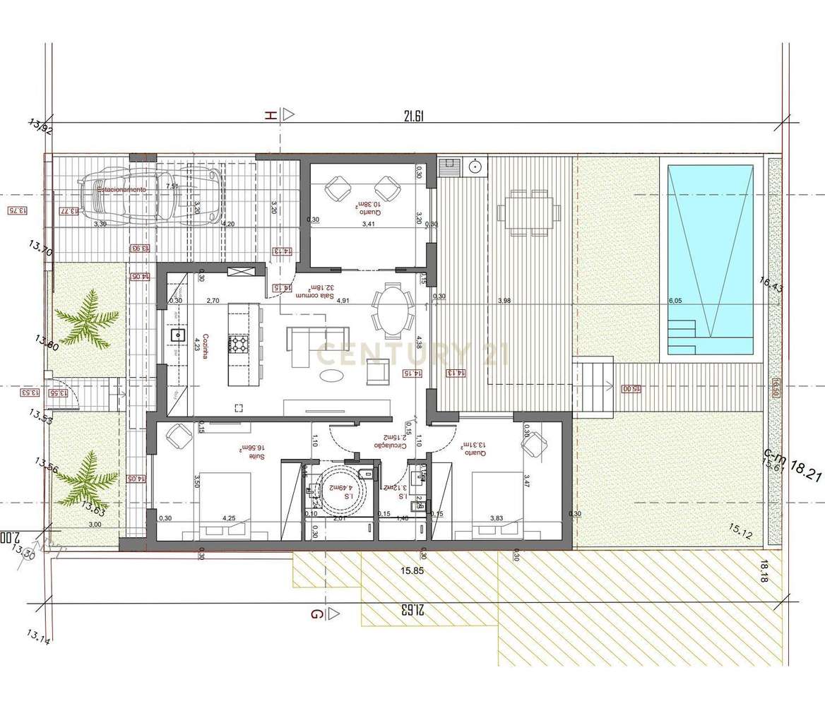 MORADIA TÉRREA COM PISCINA, NOVA CONSTRUÇÃO, CASAL DO MARCO - SEIXAL - Grande imagem: 3/3