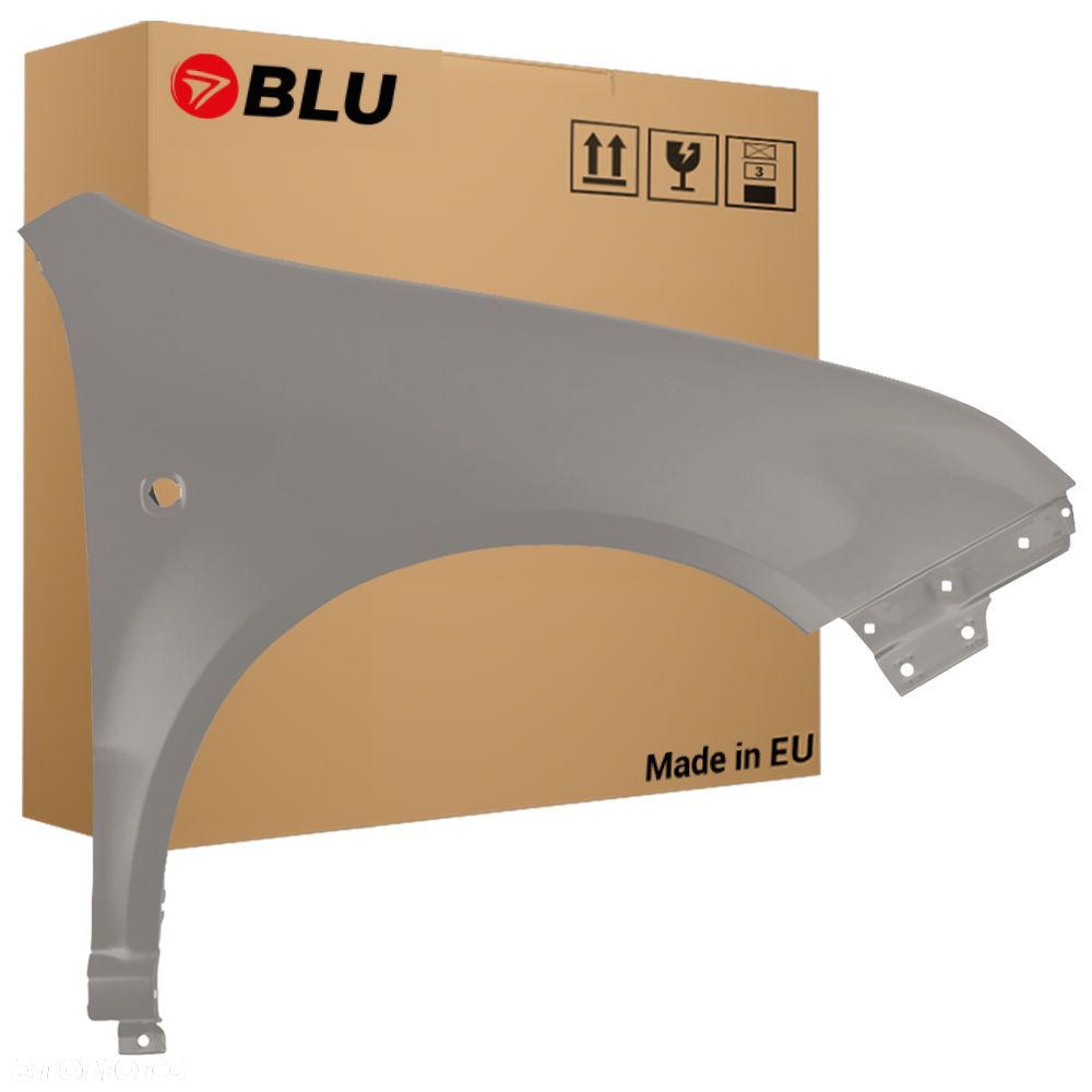 BLU Błotnik SKODA FABIA I 1 6Y 9202 prawy srebrny 99-07 przód ocynk Capuccinobeige - 1