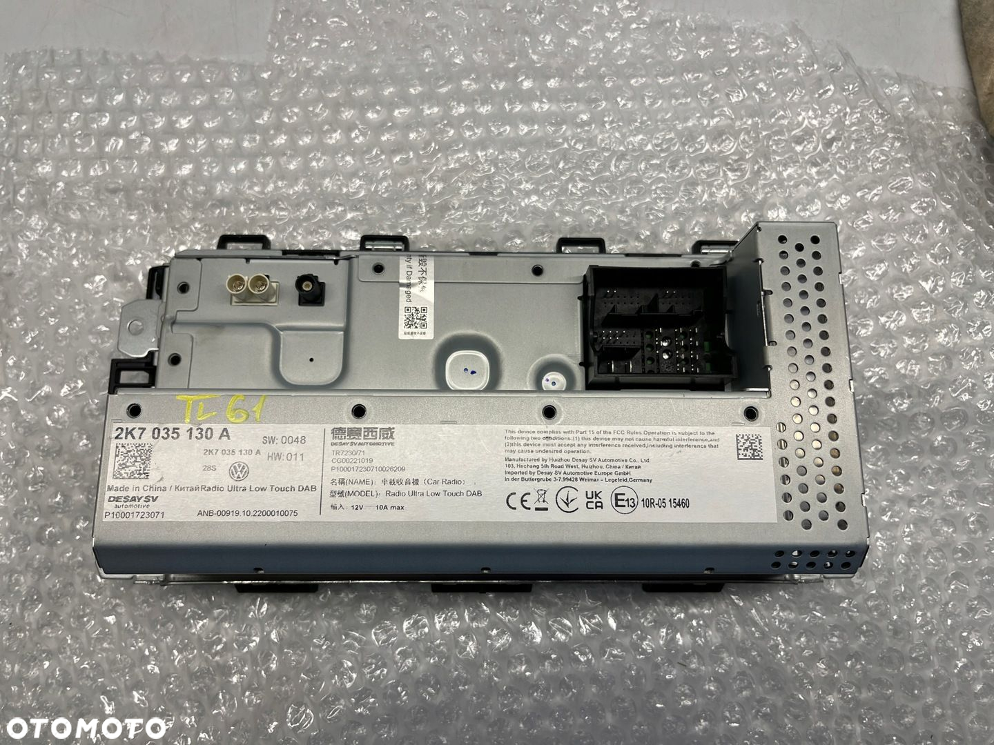 VW CADDY RADIO EKRAN WYŚWIETLACZ 2K7035130A - 5