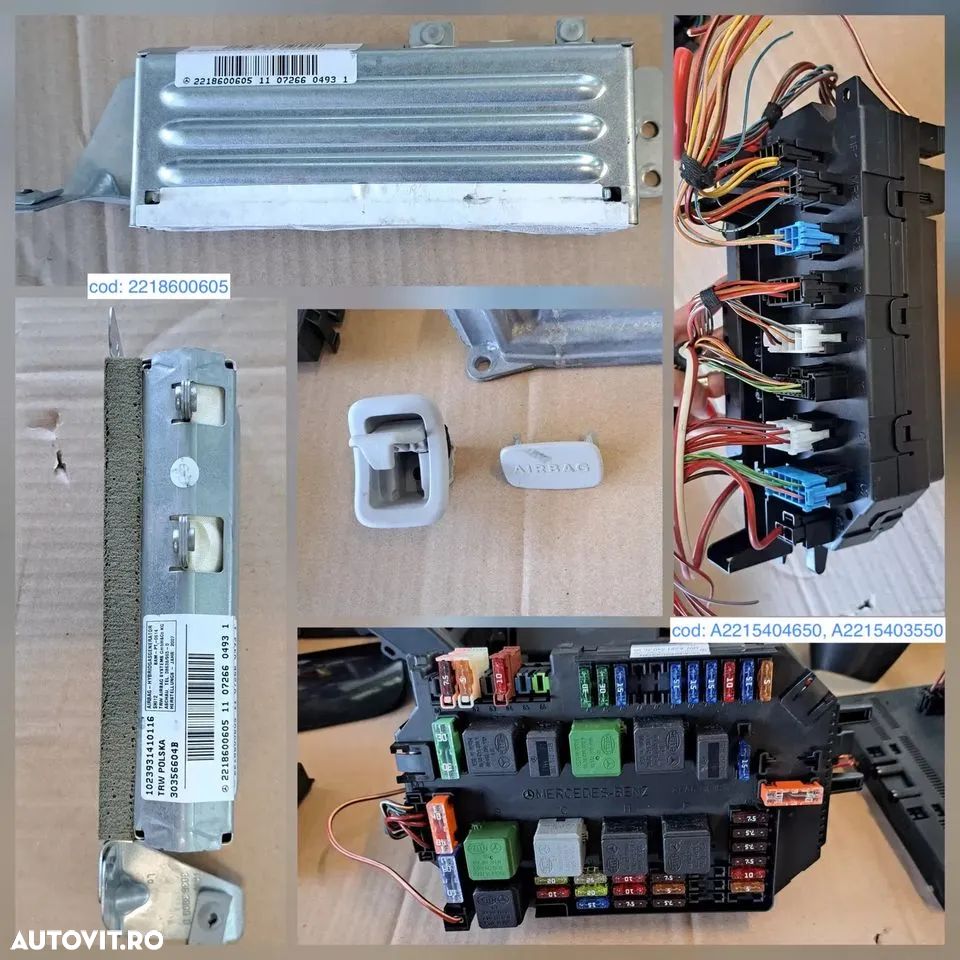 Difuzor harman/kardon modul usa dr f confort ecu modul control incalzire navigatie cutie relee airbag lateral coloana volan ansamblu stergator mercedes s class w221 2005 - 2013 - 8