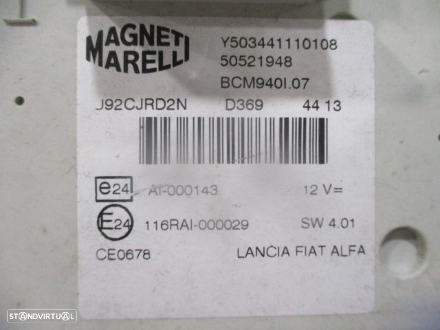 Caixa Fusiveis 116RAI000029  Y503441110108  50521948 ALFA ROMEO GIULIETTA 2 FASE 1 2013 2.0JTD 140CV 5P BRANCO MAGNETI MARELLI - 3