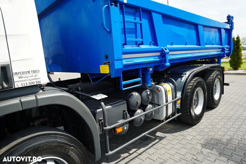 Scania P 380 / 6x4 / WYWROTKA DWU-STRONNA / HYDROBURTA / BOARDMATIC / MANUAL / - 19