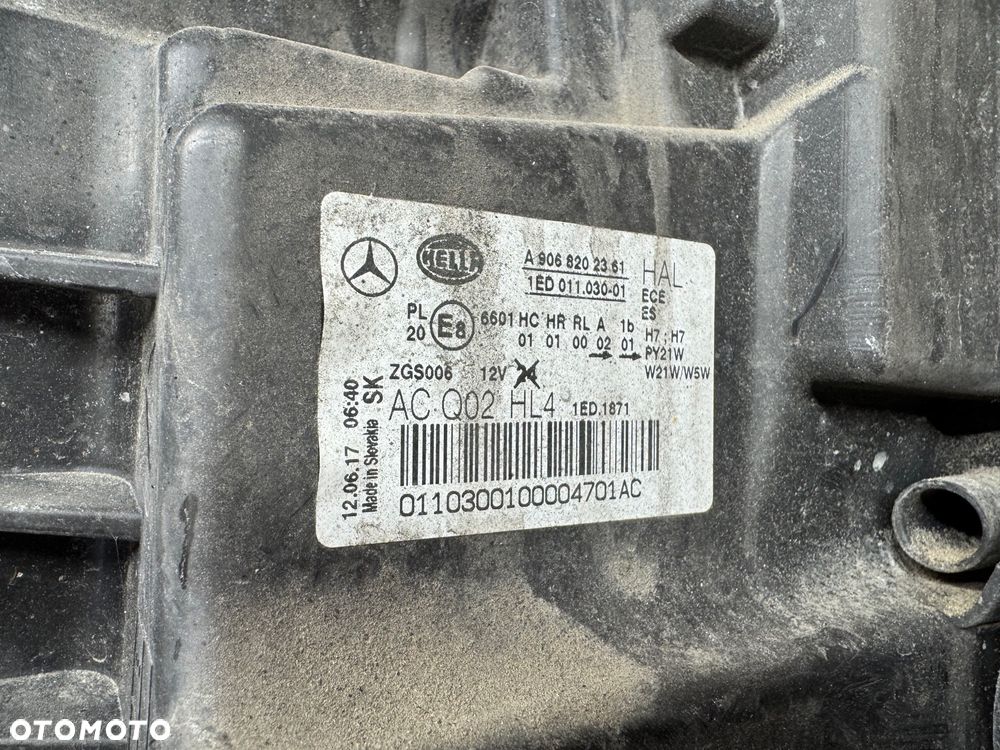 Przednia lewa lampa Mercedes sprinter 906 lift - 4