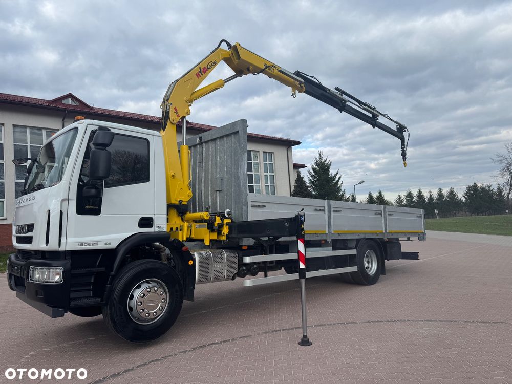 Iveco EUROCARGO 180E25 / Euro 6 / 4X2 / SKRZYNIOWY 7,5m + HDS HYVA HB150X UDŹWIG 5 200KG / STEROWNIE / RADIOWE / ROTATOR / AUTOMAT - 2
