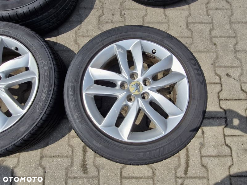 PEUGEOT 508 1 I FELGI ALUMINIOWE ALUFELGI 17'' CALI 5x108 7J ET46 9671401380 - 8