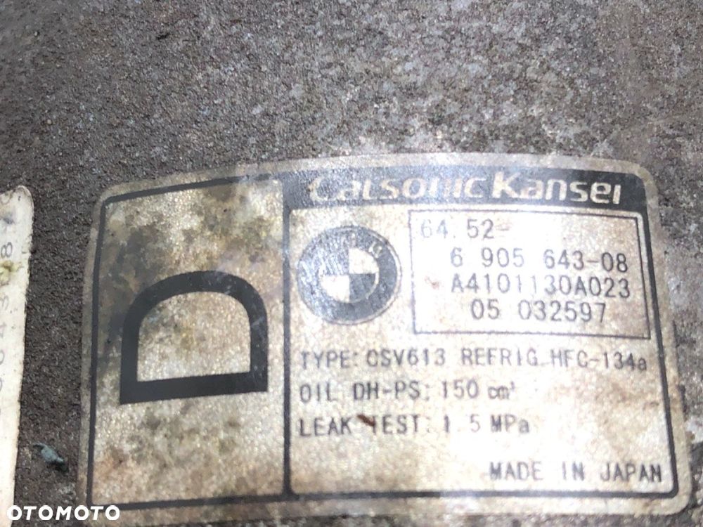 SPRĘŻARKA KLIMATYZACJI  BMW X3 (E83) 2003 - 2011 2.0 d 110 kW [150 KM] olej napędowy 2004 - 2007 - 4