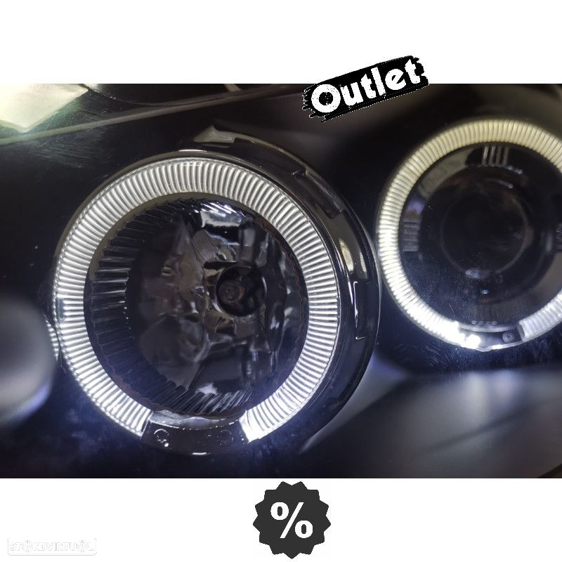 R147755C1 FARÓIS ANGEL + LED RENAULT CLIO 3 05-09 FUNDO PRETO - 2
