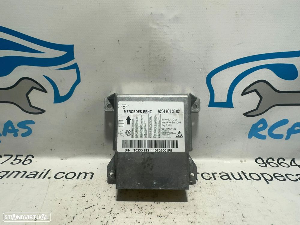 .Módulo Centralina Airbag SRS Mercedes Benz A2049013502 2001 - 2017