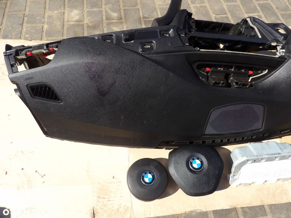 BMW - F30* - DESKA ROZDZIELCZA - KONSOLA - POD HEADUP - PODUSZKI AIRBAG - NAPINACZE - KOMPLET - 9228278 - 2