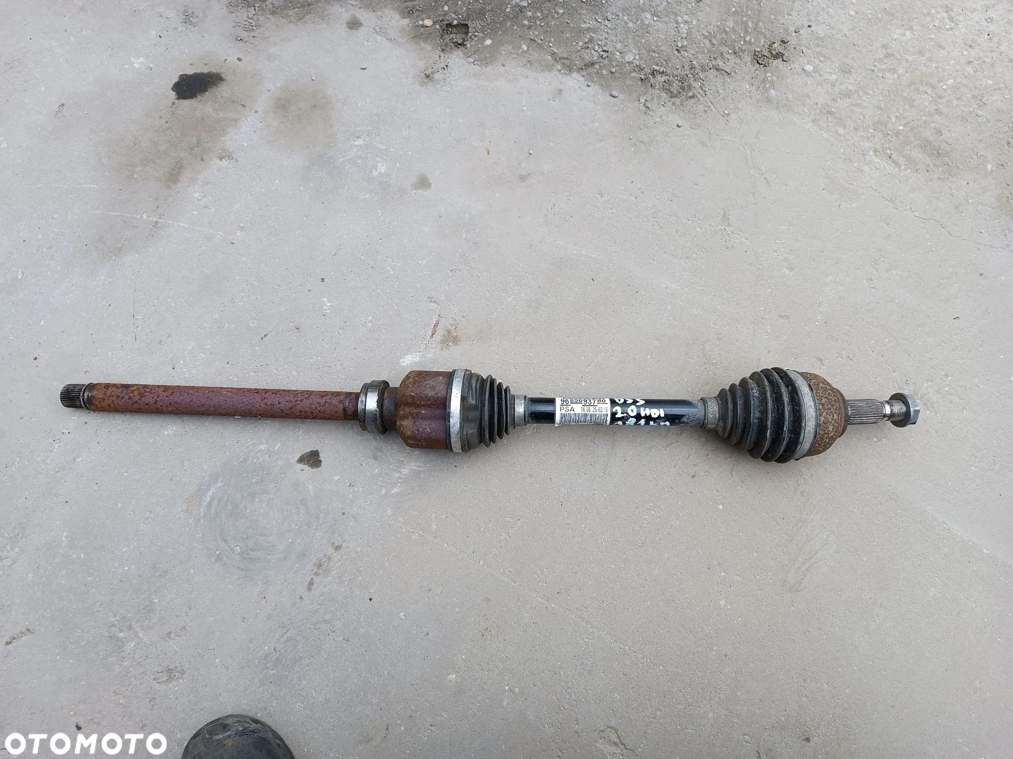 PÓŁOŚ PRAWA DŁUGA 9685693780 2.0 BLUE HDI CITROEN DS5 - 1