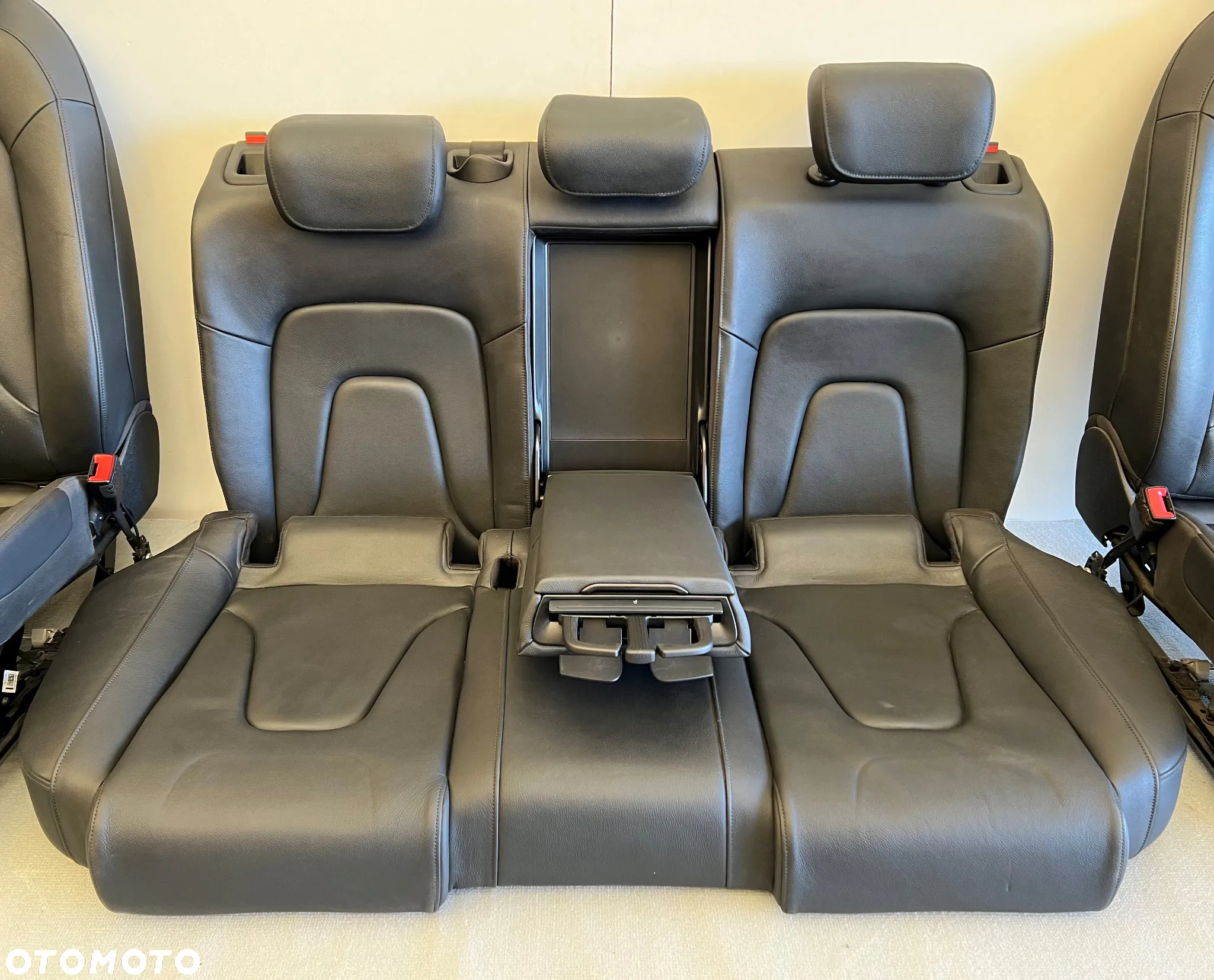 FOTELE KANAPA CZARNA SKÓRA AUDI A4 B8 KOMBI LIFT -2015r - 8