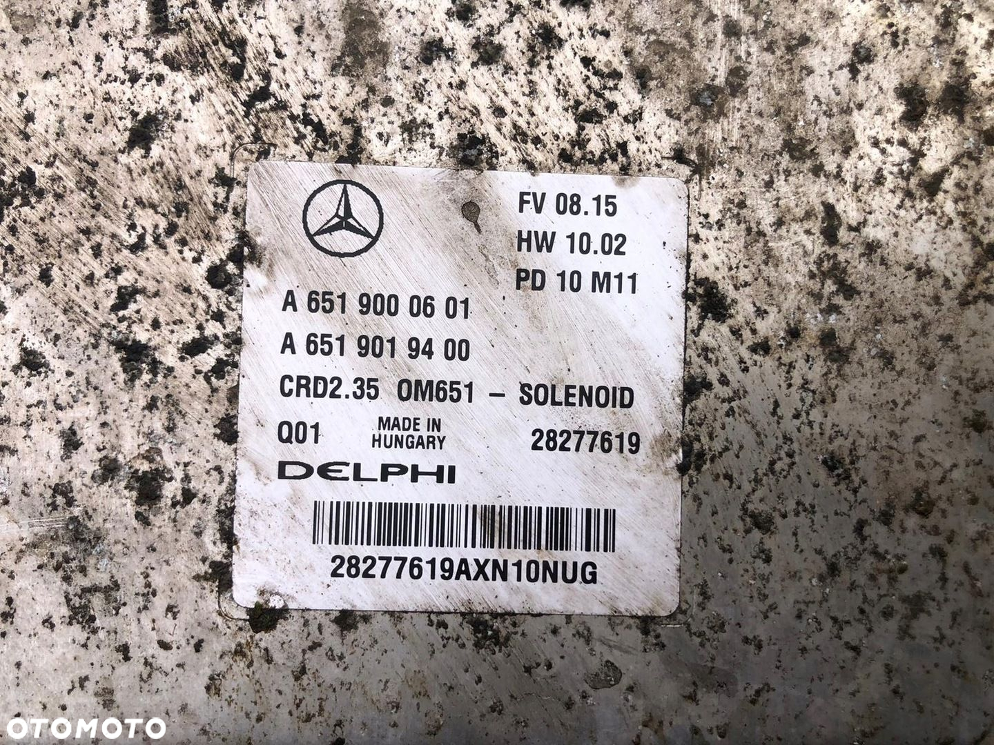 MERCEDES SPRINTER 906 KOMPUTER STACYJKA BLOKADA A6519000601 A6519019400 - 2