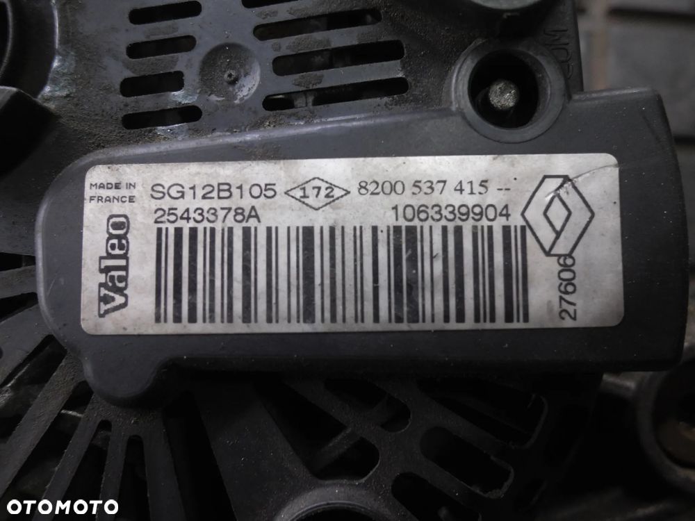 Alternator Valeo 8200537415 RENAULT Kangoo 1.5 DCI - 3