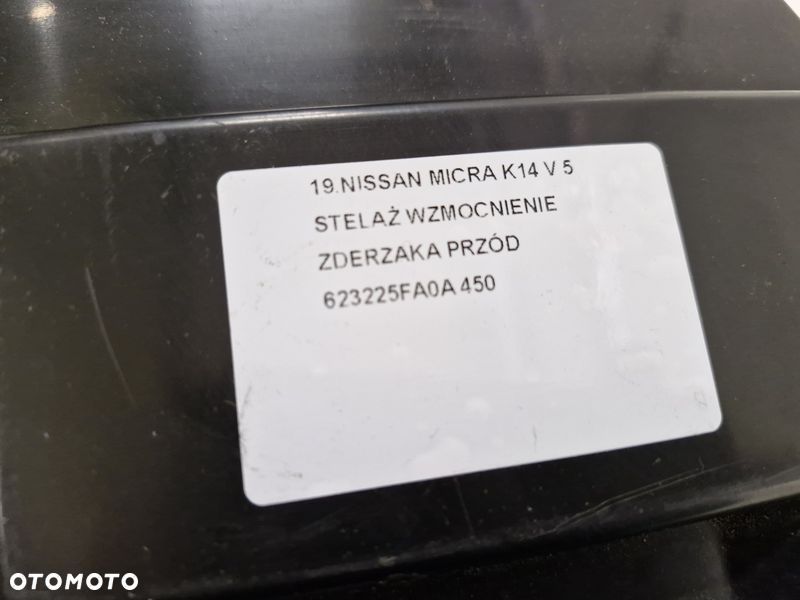 NISSAN MICRA K14 V 5 PAS PRZEDNI BELKA WZMOCNIENIE ZDERZAKA PRZÓD 623225FA0A - 4
