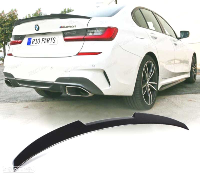 SPOILER AILERON BMW G20 LOOK M4 PRETO BRILHANTE - 1