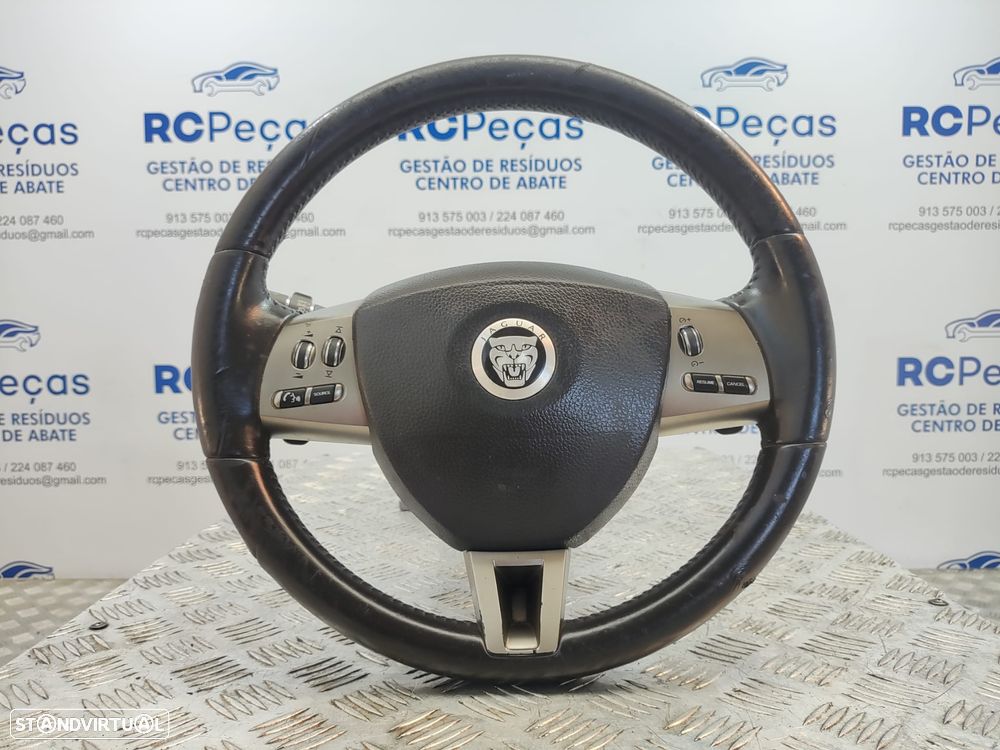 Volante Pele Patilhas Comandos Multifunções Jaguar XF 1 I X250 2007 - 2015 - 9