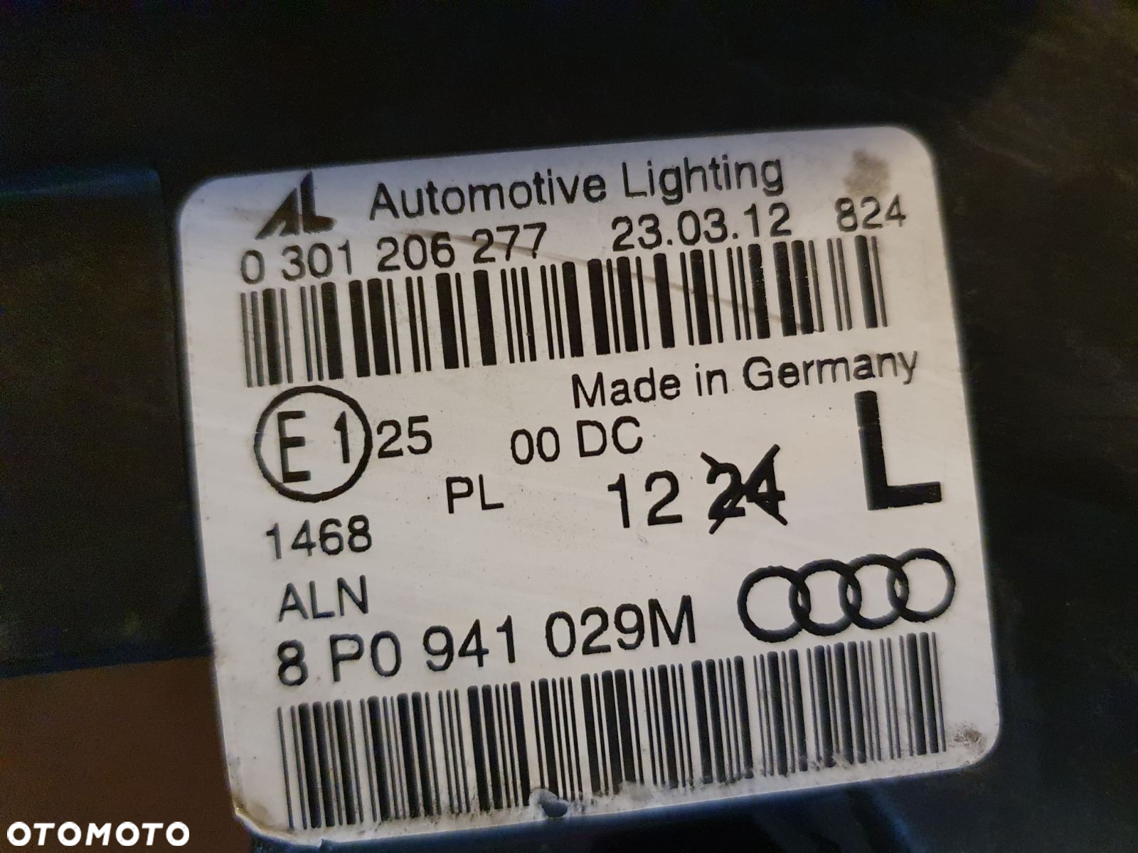 REFLEKTOR L/P AUDI A3 8P XENON EUROPA - 8