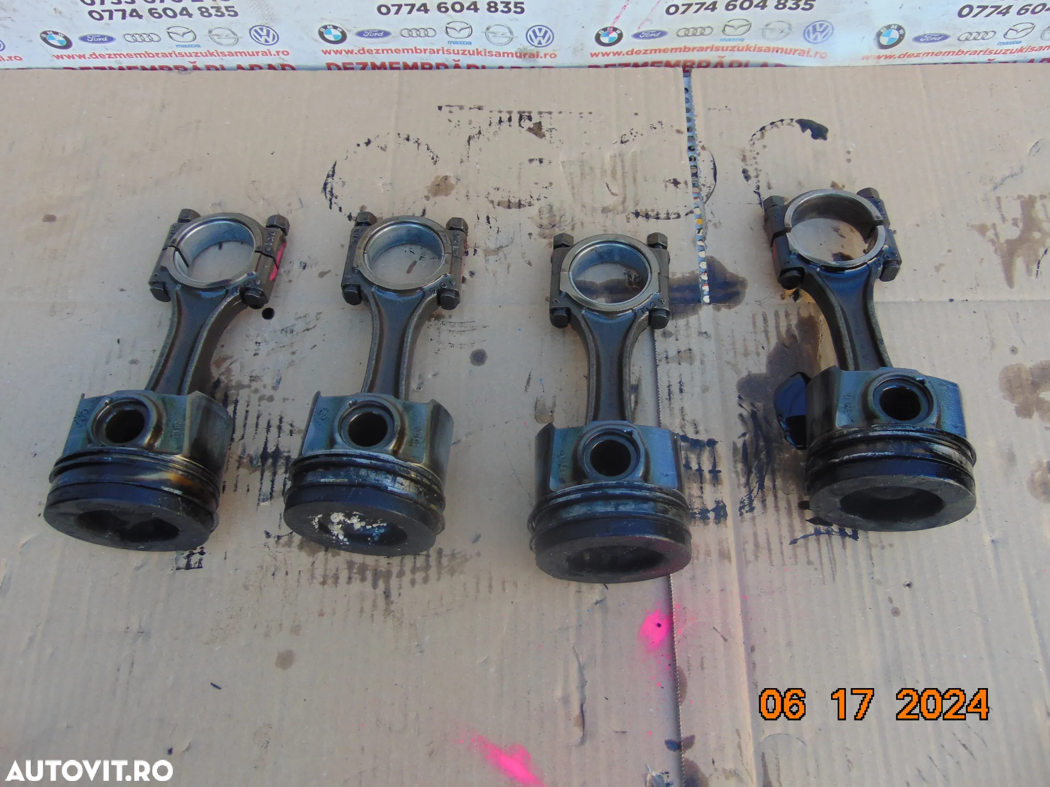 Piston cu biela Peugeot Boxer 2.0 euro 6 Citroen Jumper 2.0 dupa 2016 pistoane biele - 4