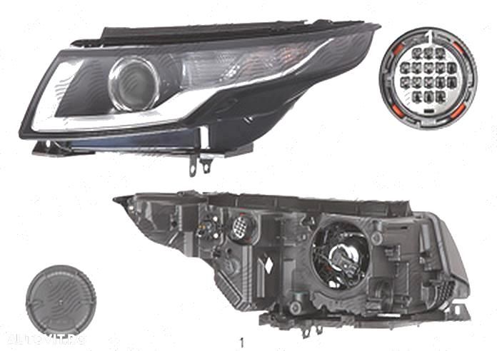 Far Land Rover Range Rover Evoque, 05.2015-, fata, stanga/dreapta, HB3+PSY24W; electric; cu motor; cu becuri, VARROC - 1