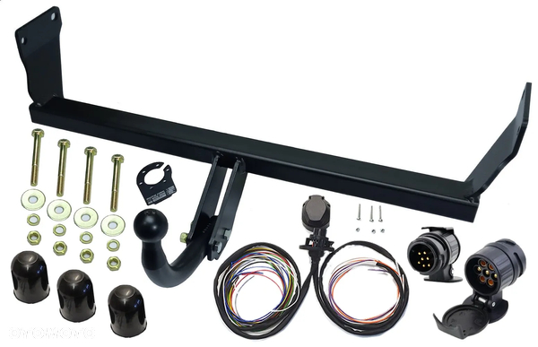 HAK HOLOWNICZY Z KULA ODKRĘCANĄ+STAŁY PLUS x3+WIĄZKA13PIN +ADAPTER do DODGE CALIBER 2006do13