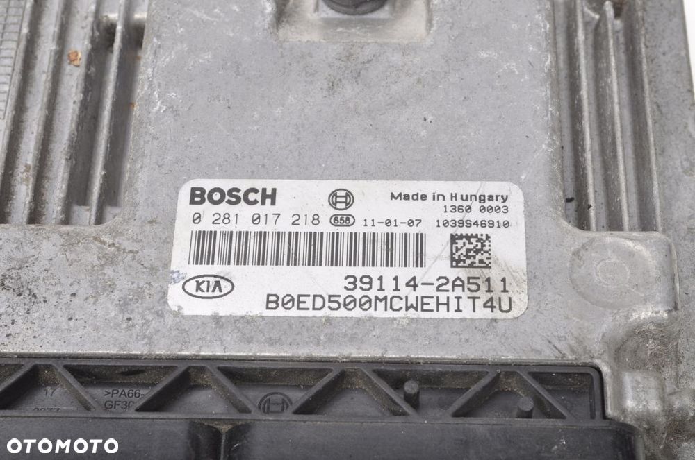 KIA CEED 1.6 CRDi STEROWNIK SILNIKA 39114-2A511 - 4