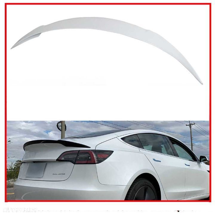 Eleron portbagaj pentru Tesla Model 3 2017-2019 vopsit / nevopsit  CALITATE PREMIUM ⭐️⭐️⭐️⭐️⭐️