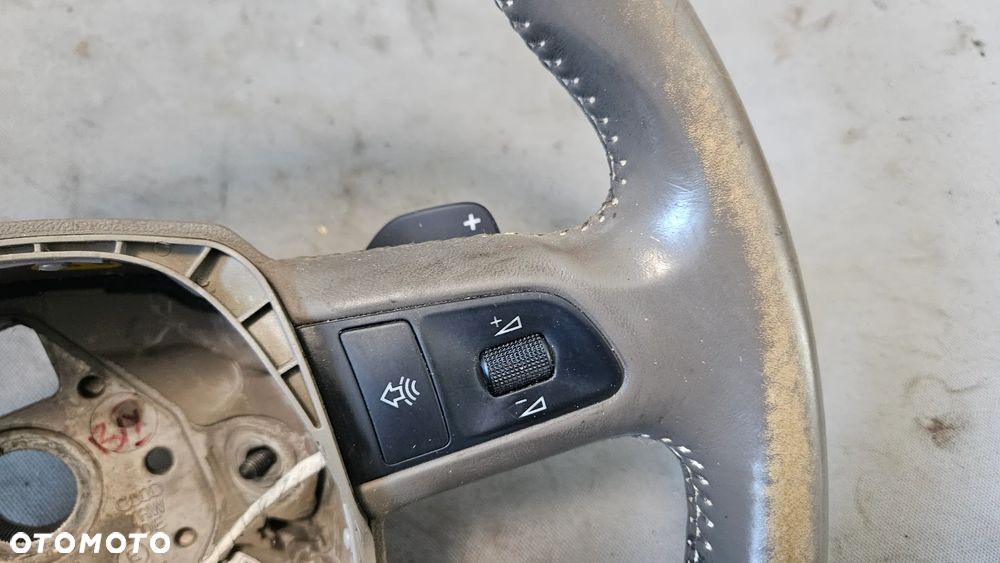 Kierownica skóra skórzana multifunkcja łopatki Audi A6 C6 2004-2008r 4F0419091AQ - 3
